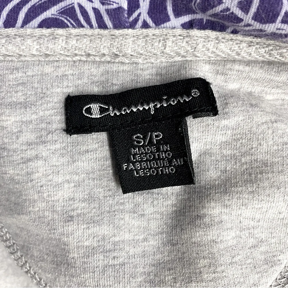 Champion Light Grey Zip Front Activewear Hoodie S - Picture 3 of 16